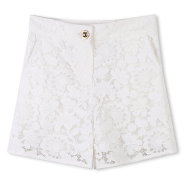MICHAEL KORS Short para niña y adolescente blanco encaje